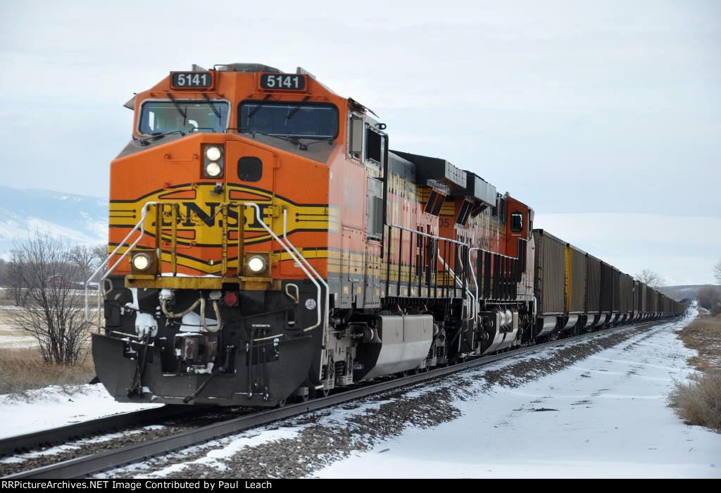 Empty coal train rolls east